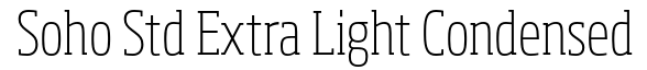 Soho Std Extra Light Condensed