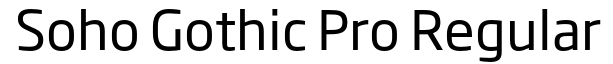 Soho Gothic Pro Regular