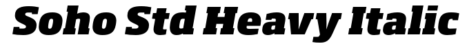 Soho Std Heavy Italic