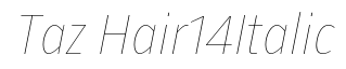 Taz Hair14 Italic