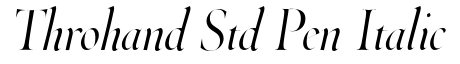 Throhand Std Pen Italic