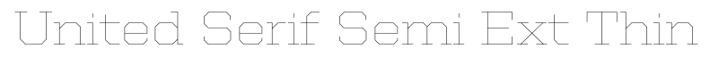 United Serif Semi Ext Thin