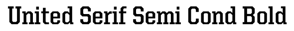 United Serif Semi Cond Bold