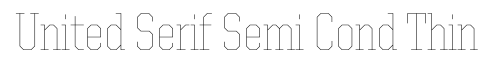 United Serif Semi Cond Thin
