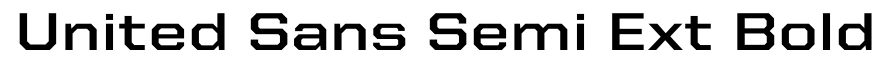 United Sans Semi Ext Bold