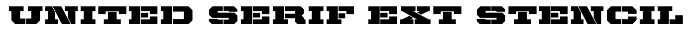 United Serif Ext Stencil