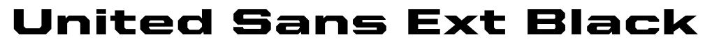 United Sans Ext Black