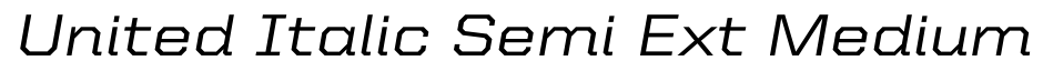 United Italic Semi Ext Medium