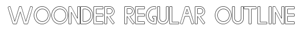 WOONDER Regular - Outline
