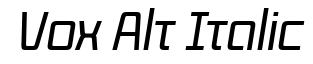Vox Alt Italic