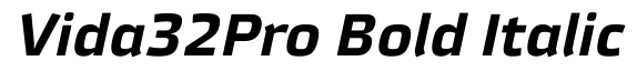 Vida 32 Pro Bold Italic
