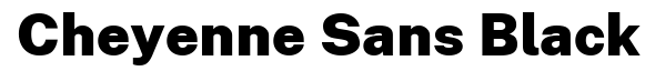 Cheyenne Sans Black