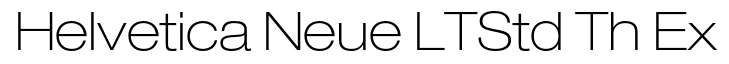 Helvetica Neue LT Std 33 Thin Extended