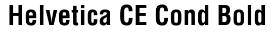 Helvetica CE Bold Condensed