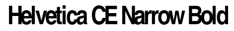 Helvetica CE Bold Narrow
