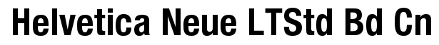 Helvetica Neue LT Std 77 Bold Condensed