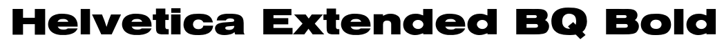Helvetica* Extended Bold