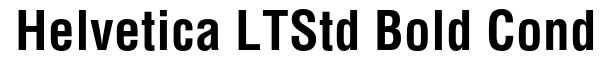 Helvetica LT Std Bold Condensed