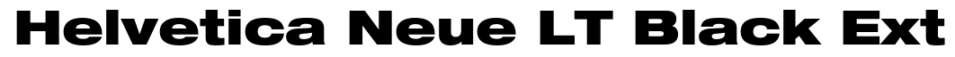 Helvetica LT 93 Black Extended