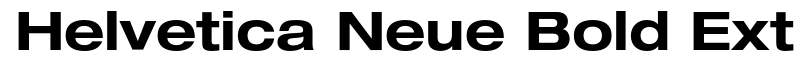 Helvetica 73 Bold Extended