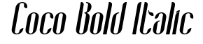 Coco Bold Italic