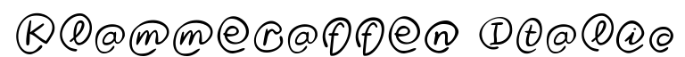 Klammeraffen-Italic