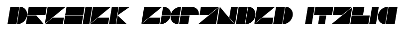Drebiek Expanded Italic