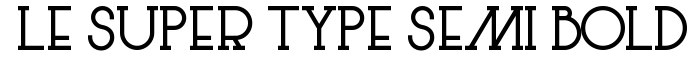 Le Super Serif Semi Bold