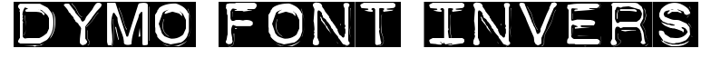 Dymo Font Invers