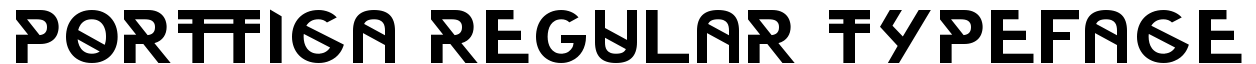 Portica Regular Typeface