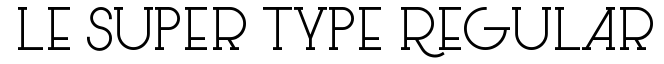 Le Super Serif