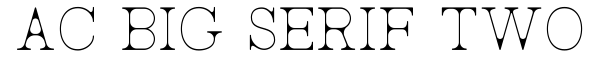 AC Big Serif Two