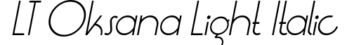 LT Oksana Light Italic