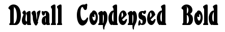 Duvall Condensed Bold