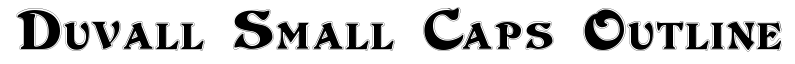 Duvall Small Caps Outline