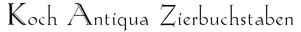 Koch-Antiqua Zier