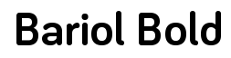 Bariol Bold