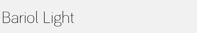 Bariol Light