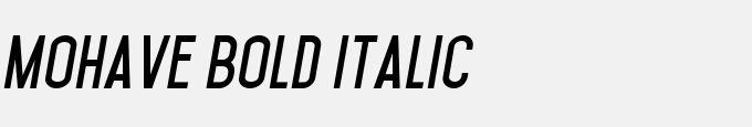 Mohave Bold Italic