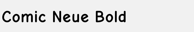 Comic Neue Bold