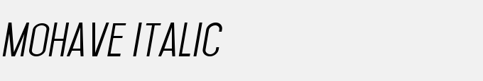 Mohave Italic