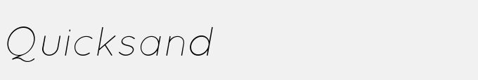 Quicksand Light Oblique Regular