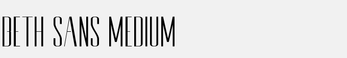 Beth Sans Medium