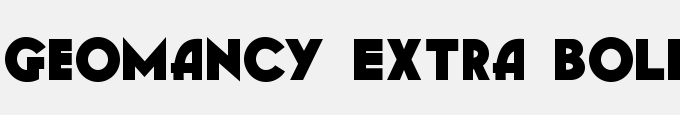 Geomancy Extra Bold