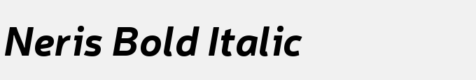 Neris Bold Italic