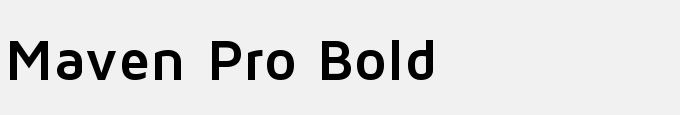 Maven Pro Bold