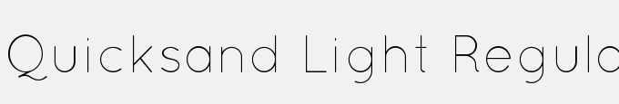 Quicksand Light Regular
