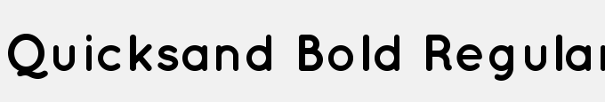 Quicksand Bold Regular