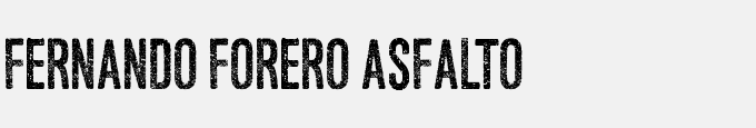 Fernando Forero Asfalto