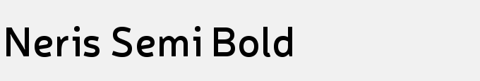 Neris Semi Bold